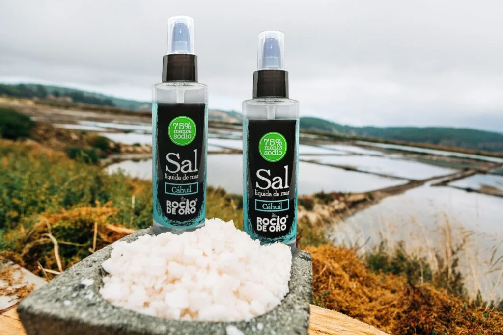 Tesoros de Cáhuil SpA, es una empresa joven que nace el año 2018, con el objetivo de rescatar y dar valor agregado a tradiciones ancestrales y productos típicos de la zona de Cáhuil, Pichilemu y sus alrededores. Es por esto por lo que, rescatamos las tradiciones centenarias de las Salinas de la zona y le dimos valor agregado y diferenciación a su producto, la sal de mar, y desarrollamos Rocío de Oro®-Sal de Mar Líquida, un producto único en el mercado nacional, pionero en Chile, con un alto potencial, que corresponde a un aderezo líquido en base a Sal de Mar de Cáhuil, reducido en Sodio, con una innovadora y práctica forma de dosificación por atomización (spray), deal para usar en todo tipo de comidas, especialmente en: ensaladas, carnes, pescados, mariscos, guisos, sopas, entre otros. Cabe mencionar que, desde nuestros inicios, nuestro producto ha tenido una muy buena aceptación de nuestros clientes y consumidores, por ser un producto innovador, diferenciado, beneficioso para la salud, práctico, funcional, su elegante presentación, entre otros, y ha demostrado tener un alto potencial de crecimiento y escalamiento, por lo que queremos darle mayor difusión y posicionamiento en el mercado, accediendo a nuevos canales de venta y distribución, tanto a nivel local, regional, como también en Santiago y regiones, e incluso fuera del país. Si bien aún tenemos una producción principalmente artesanal, con volúmenes de producción limitados, estamos dispuestos a seguir escalando y creciendo en nivel de producción de manera proporcional al ir accediendo a nuevos canales y volúmenes de ventas. De la misma manera, queremos seguir innovando y a futuro seguir desarrollando nuevos productos con valor agregado a partir de productos típicos de la zona, siguiendo la línea de los productos saludables o con algún beneficio para la salud.